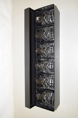 Lot 45 - A case of six Royal Doulton crystal glass...