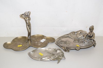 Lot 54 - Group of three 20th Century cast metal figural...
