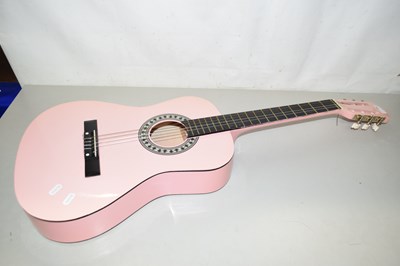 Lot 63 - A Herald pink acoustic guitar