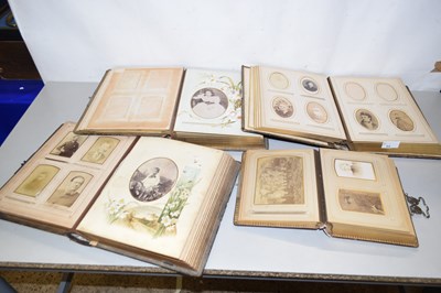 Lot 64 - Group of four Victorian photograph albums...