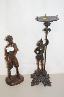 Lot 78 - Group of two bronzed finish figures