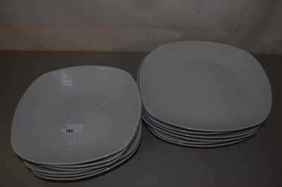 Lot 186 - Quantity of white porcelain plates and bowls