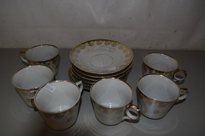 Lot 189 - Quantity of gilt decorated tea wares