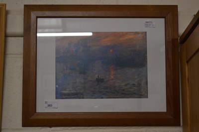 Lot 263 - Coloured print after Monet
