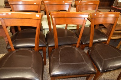 Lot 292 - Set of six modern dining chairs