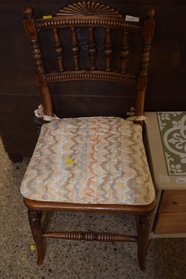 Lot 315 - Late 19th Century cane seated bedroom chair