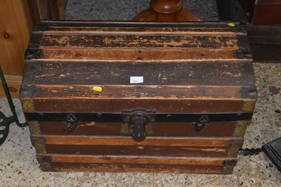 Lot 351 - Vintage dome topped trunk