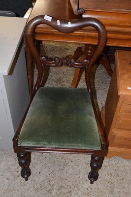 Lot 355 - Victorian balloon back dining chair