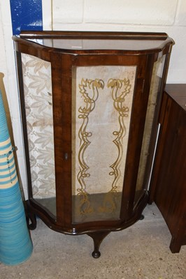 Lot 372 - A retro bow front china display cabinet