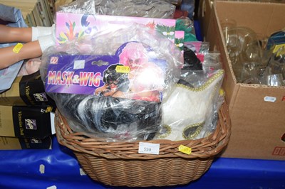 Lot 599 - A basket of fancy dress masks