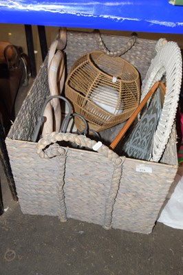 Lot 619 - A basket of assorted household items