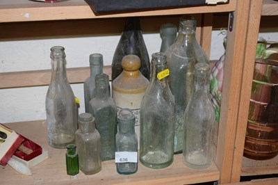 Lot 636 - Vintage glass bottles