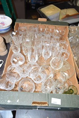 Lot 646 - Assorted glass ware