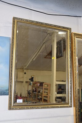 Lot 660 - Gilt framed wall mirror