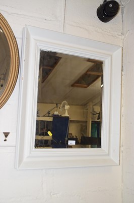 Lot 663 - Cream painted wall mirror