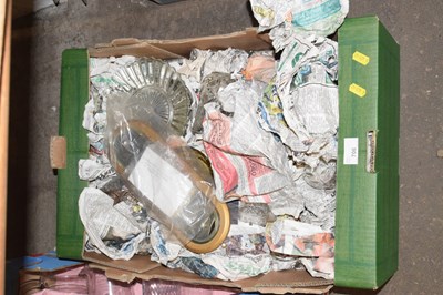 Lot 706 - One box of assorted glass ware