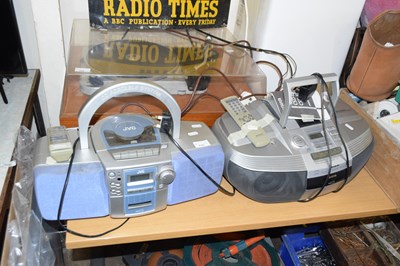 Lot 710 - Two portable hi-fi's, JVC and Aiwa