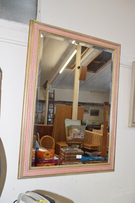 Lot 721 - Modern bevelled wall mirror