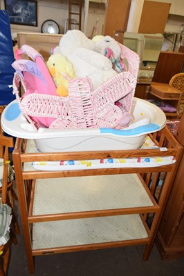 Lot 746 - Baby changing stand, baby bath and a quantity...