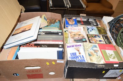 Lot 754 - Two boxes of mixed books