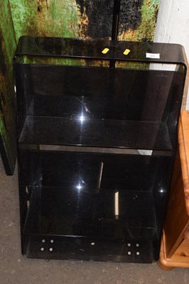 Lot 805 - A tinted perspex shelf unit