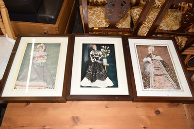 Lot 809 - A set of three modern three dimensional...