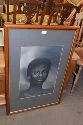Lot 810 - A modern charcoal and body colour head and...