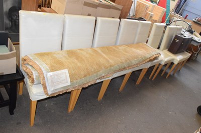 Lot 839 - A set of eight modern cream dining chairs