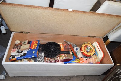 Lot 814 - A large trunk of assorted children's toys,...